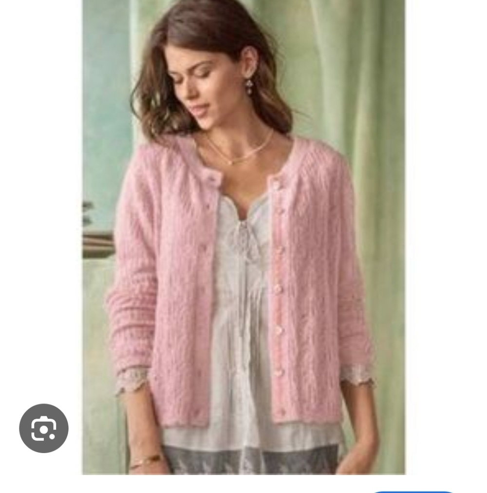 Sundance Pink Women's Sweater Cardigan. Size L